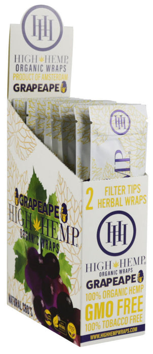 High Hemp Organic CBD Wraps - 2 pack GRAPE APE