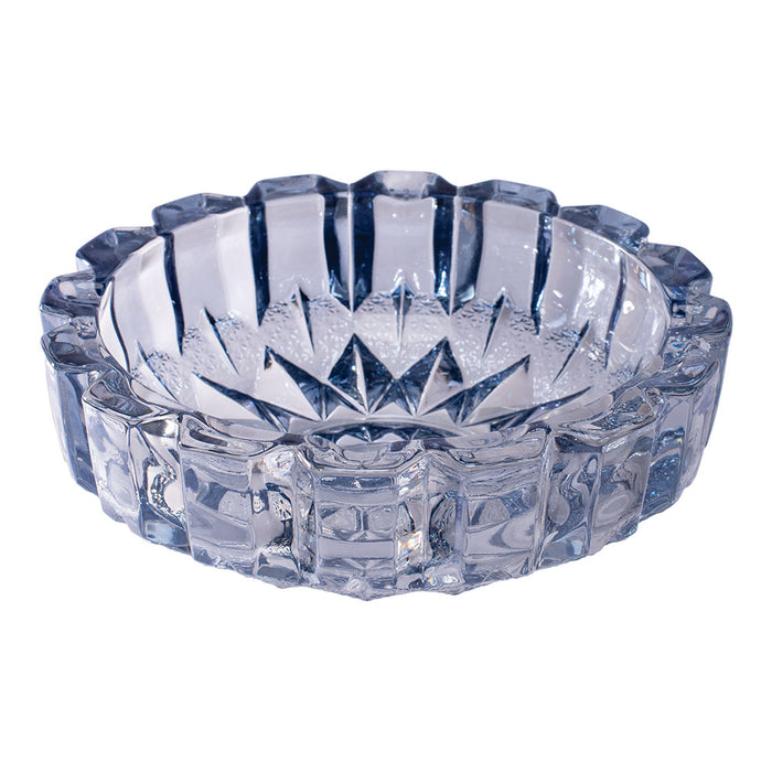 Fujima Exquisite Vintage Inspired Gem-cut Glass Ashtray | Blue | 7.5"