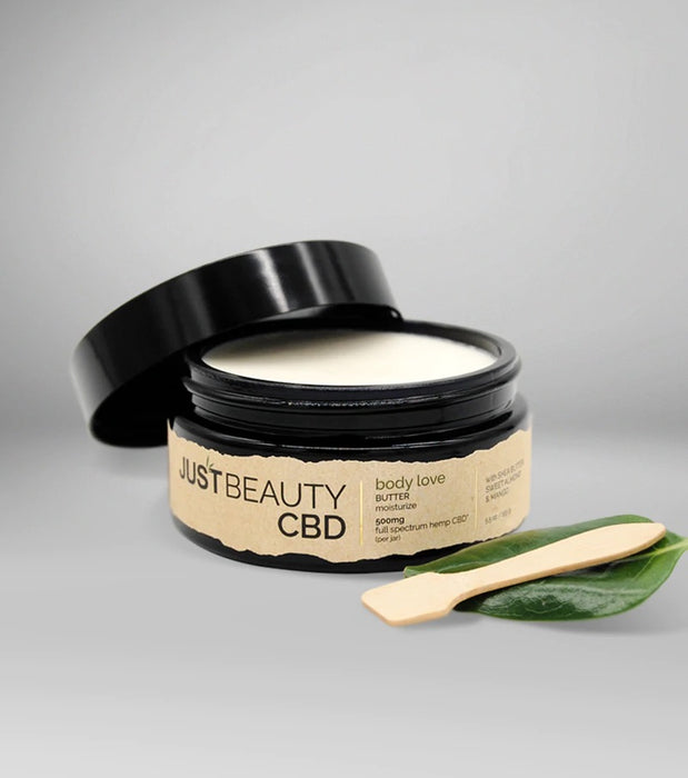 JUST BEAUTY CBD ULTRA HYDRATING BODY LOVE CBD BUTTER, 500MG