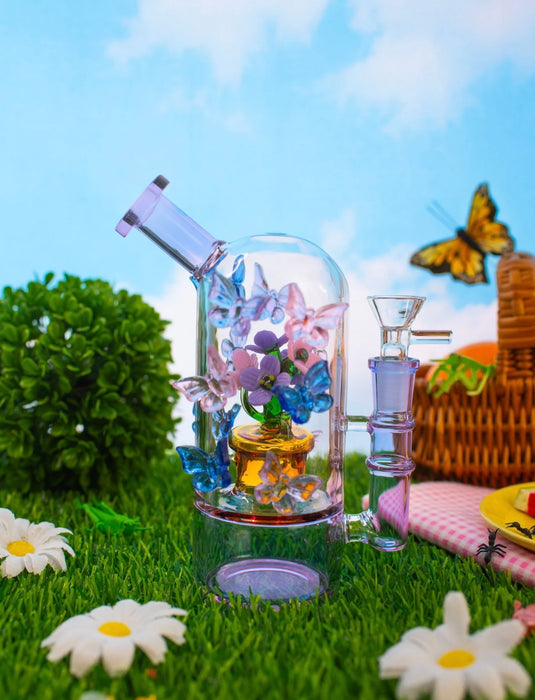 BURNING LOVE Butterfly Garden Cloche