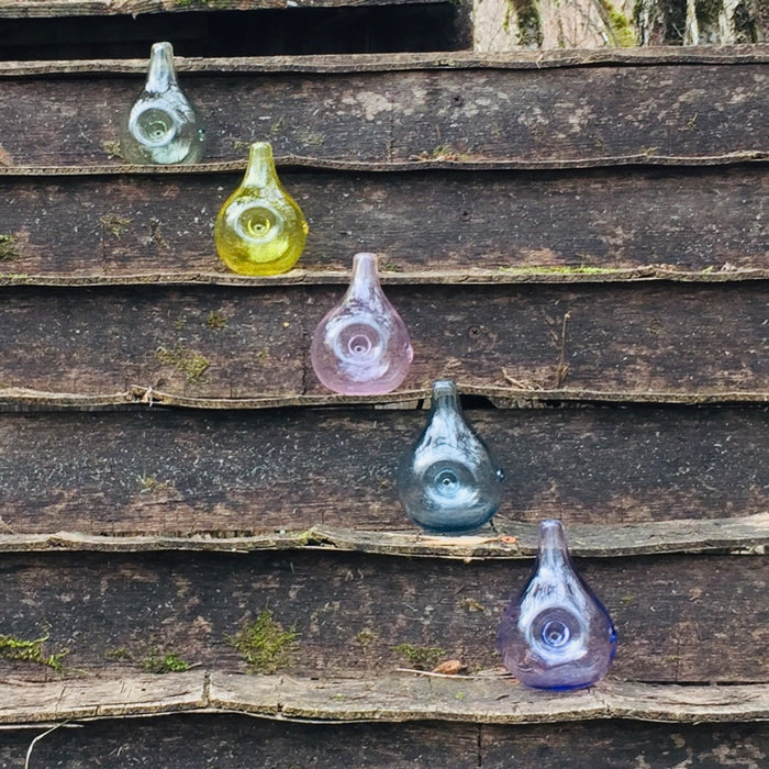 Humble Pride Glass Rain Drop Glass Pipe - PURPLE