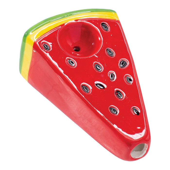 Wacky Bowlz Watermelon Slice Ceramic Pipe | 3.75"