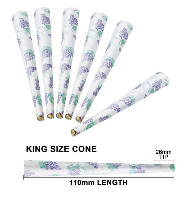 Ornate Ocean Flavored Pre Rolled Cones 50 Pack (GRAPE)