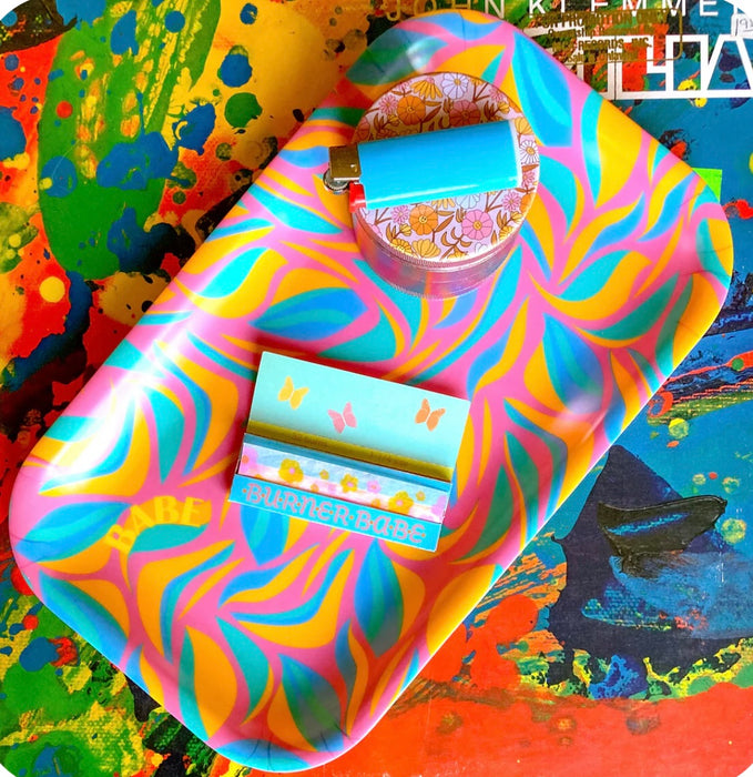 BURNER BABE THE FLAMINGO ROLLING TRAY