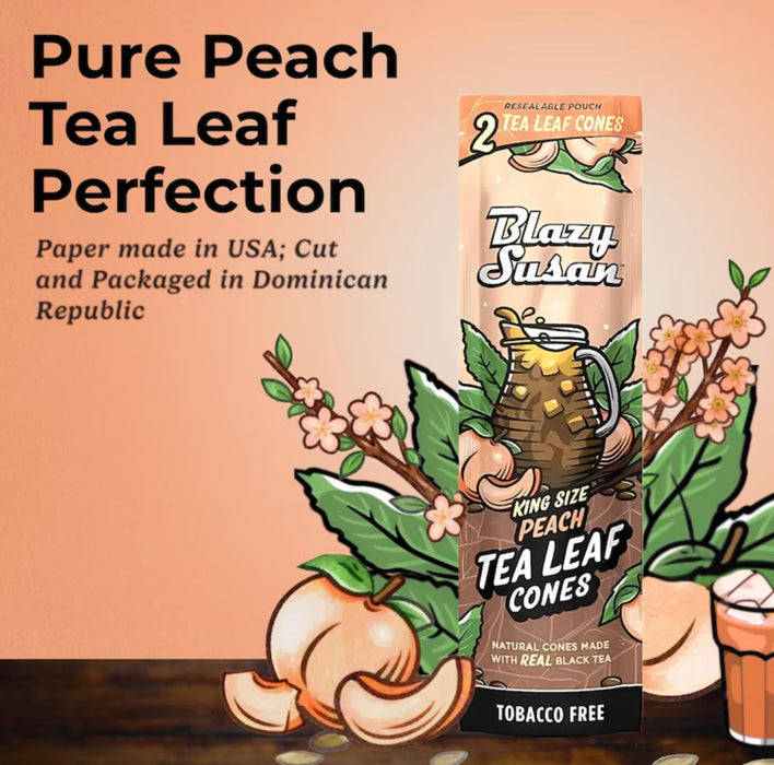 Blazy Susan Tea Leaf Wraps | 2pc | PEACH