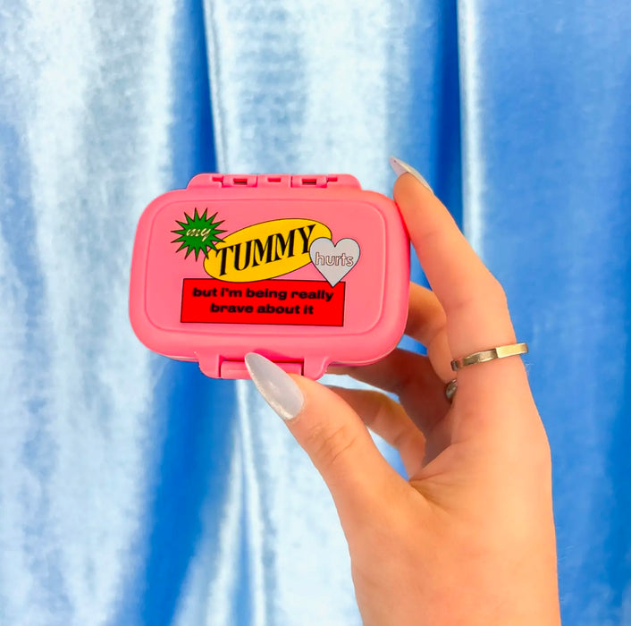 BURNING LOVE My Tummy Hurts Pill Case