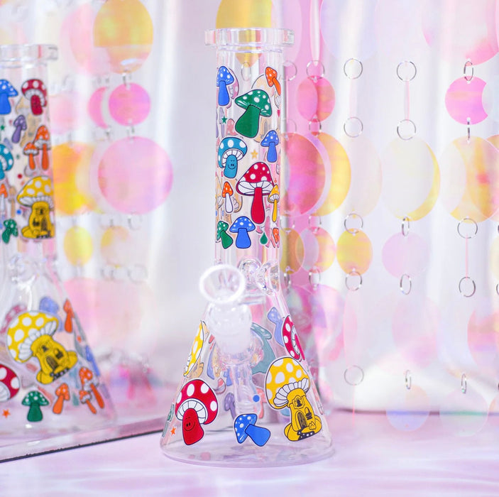 BURNING LOVE Rainbow Mushroom Bong