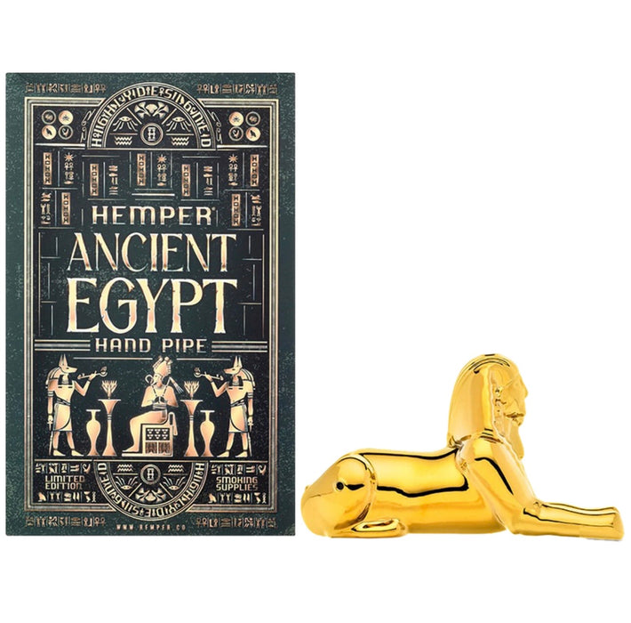 Hemper Ancient Egypt Sphinx Glass Hand Pipe | 5"
