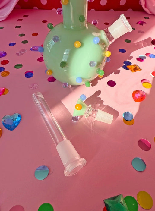 BURNING LOVE CIRCUS DOTS BONG - JADE