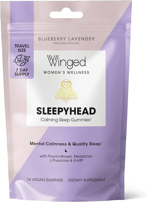 WINGED WOMEN'S WELLNESS Sleepyhead: Sleep + Stress Gummies - TRAVEL SIZE