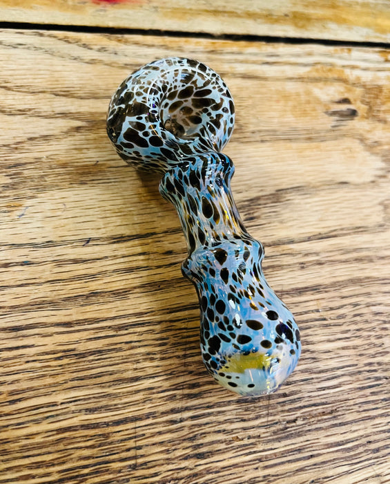 Simple Worked Spoon Pipe | 3.25"-3.5" | BLACK CHEETA