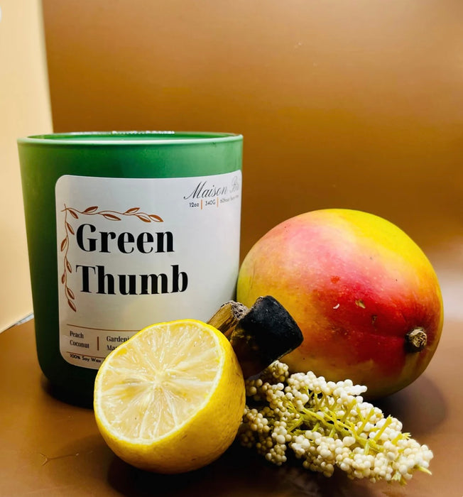 Maison Bri Green Thumb Candle - 12oz. Ceramic jar
