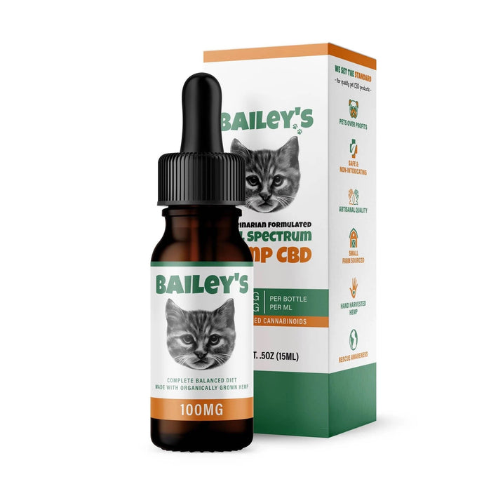 Bailey's Full Spectrum Hemp CBD Oil For Cats