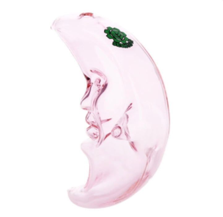 SeshGear Over the Moon Glass Hand Pipe | 3.75" | PINK