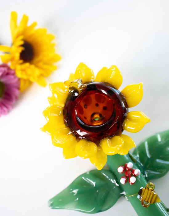 CANNA STYLE SUNFLOWER & BEES PIPE