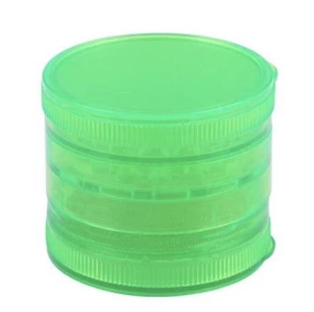 Neon Green plastic Herb grinder