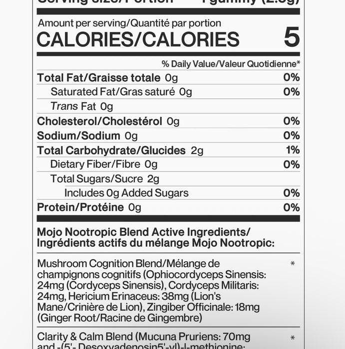 Mojo Gummies Brain Boosting Gummies, Blueberry Lavender