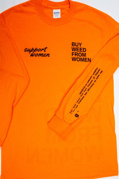 BWFW Orange "BWFW SuppWMN" Long-Sleeve - LARGE