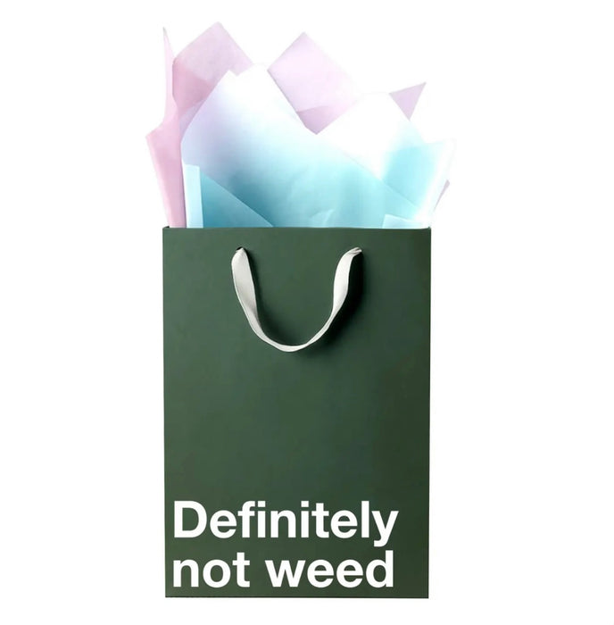 MilkToast Brands "Definitely Not Weed" Funny Stoner Gift Bag