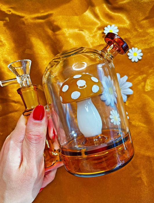 BURNING LOVE Mushroom Cloche Bong