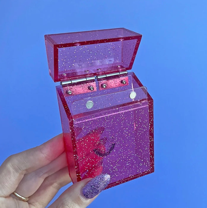 A Shop of Things Pink Glitter Cigarette Box