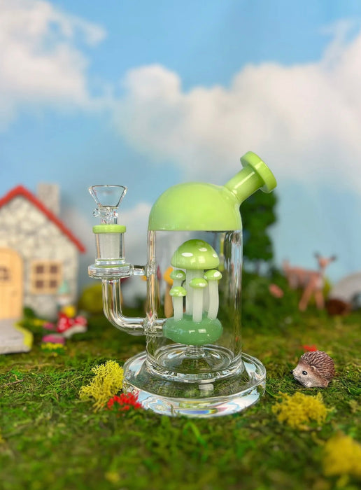 BURNING LOVE Fungi Family Cloche- Jade Green