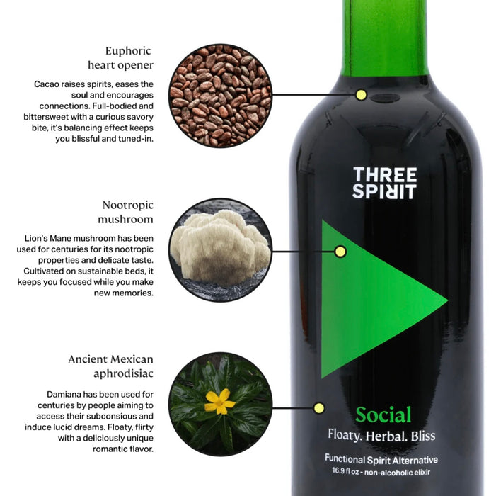 Three Spirit Social Functional Non Alcoholic Spirit