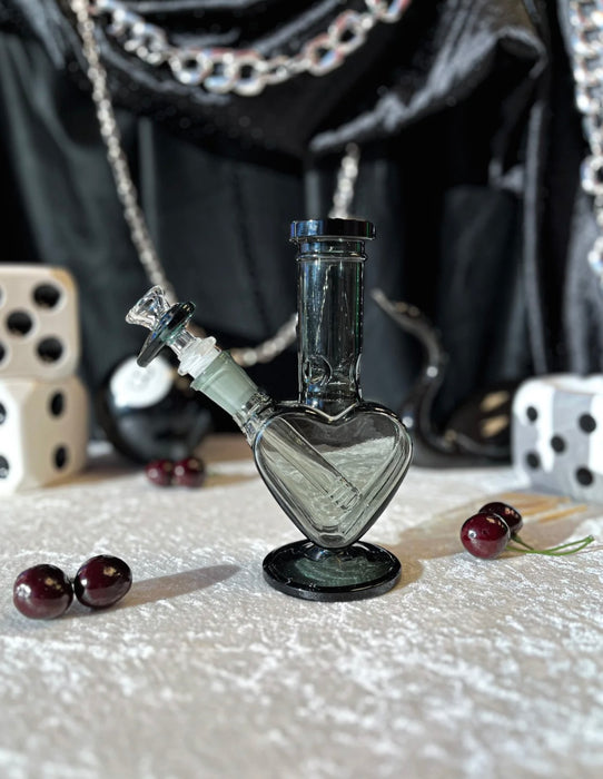 BURNING LOVE Sweetheart Mini Bong-Black