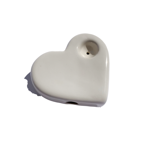 Ceramic Smokeware Iridescent Ceramic Heart Pipe