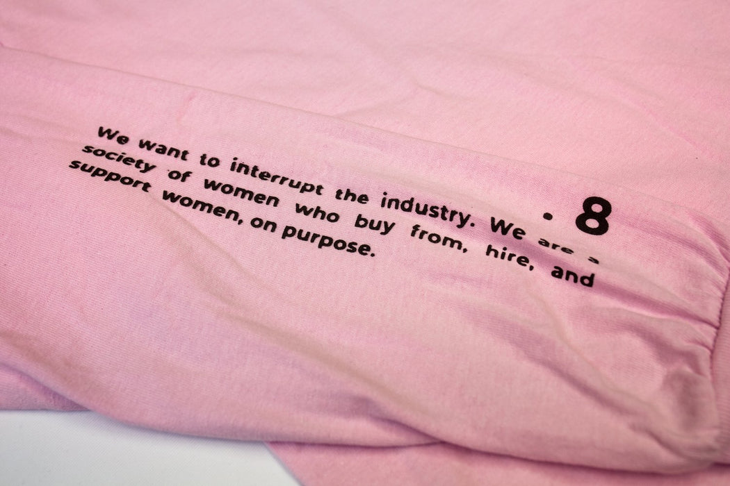 BWFW Pink "BWFW SuppWMN" Long-Sleeve -  LARGE