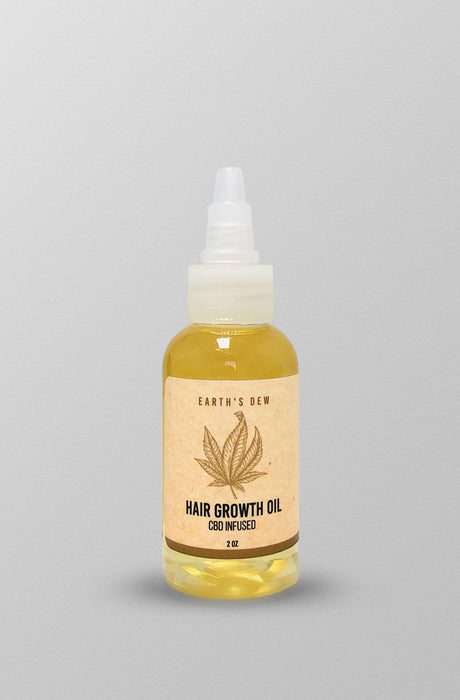Earth's Dew CBD Infused Hair Growth Oil 2oz.