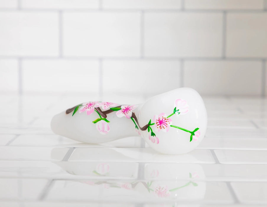 CANNA STYLE HANDPAINTED CHERRY BLOSSOM PIPE