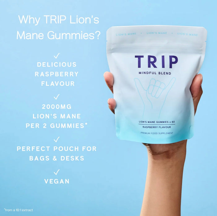 TRIP Raspberry Lion’S Mane Gummies