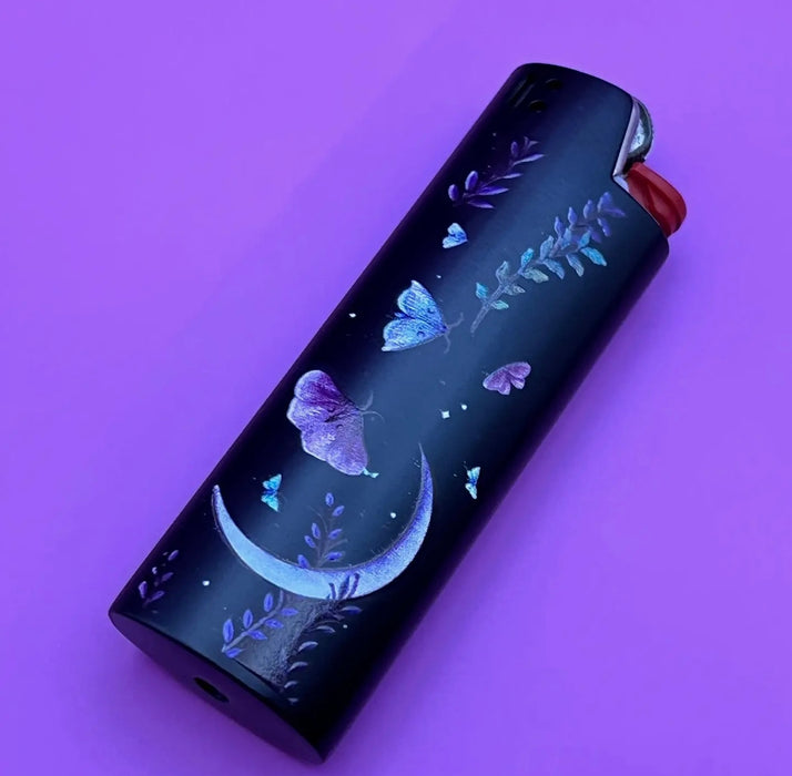 HIGH DREAMS Lighter Case "Moon & Butterfly"