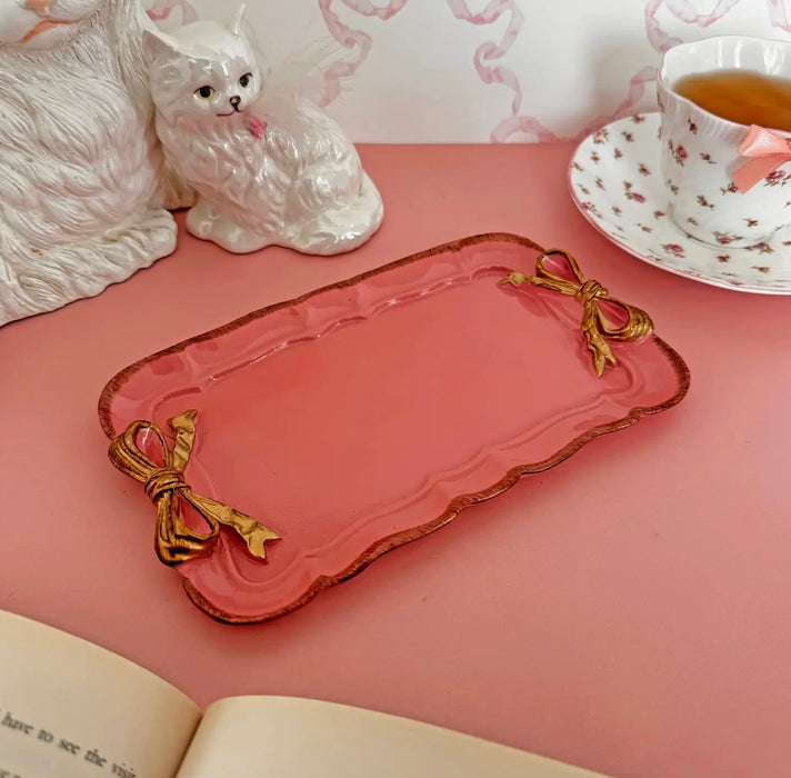 BURNING LOVE Coquette Bow Tray