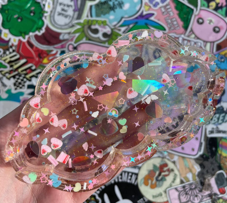 lilxbun Anti Candy Heart Holographic Cloud Tray