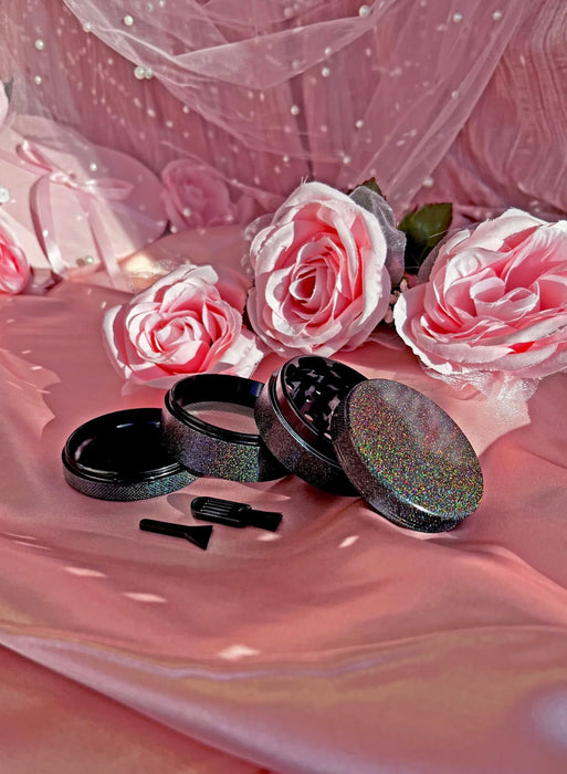 BURNING LOVE Black Glitter Grinder