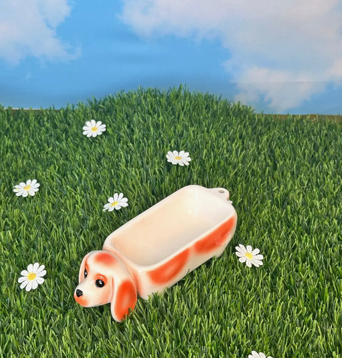 BURNING LOVE Dachshund Ash Tray