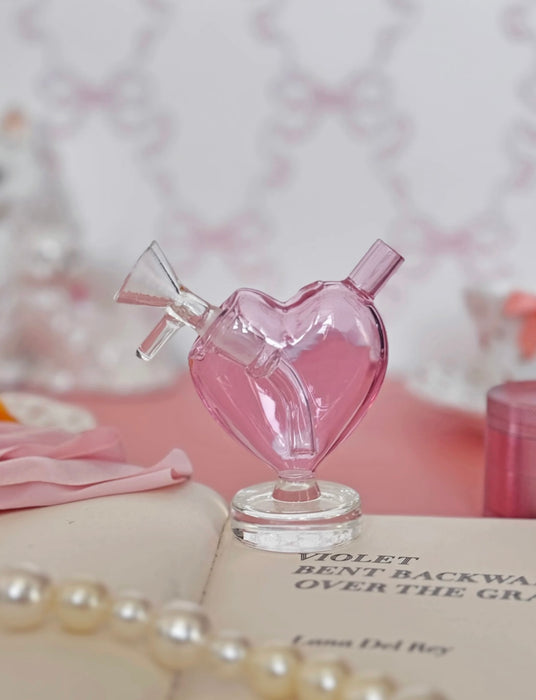 BURNING LOVE Convertible Heart Bubbler