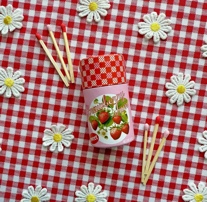 BURNING LOVE Strawberry Jam Match Jar
