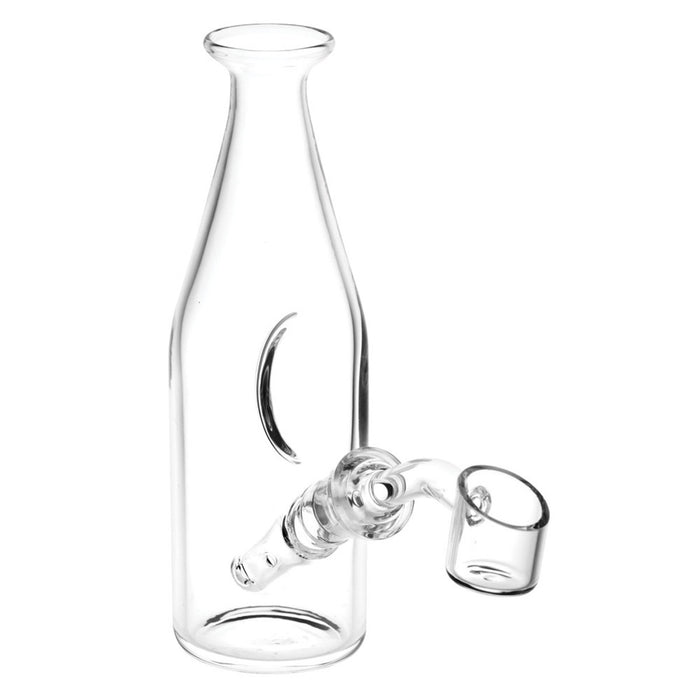 Pulsar Bottle Style Glass Rig w/ Angle Cut Banger | 6.25" | 14mm F