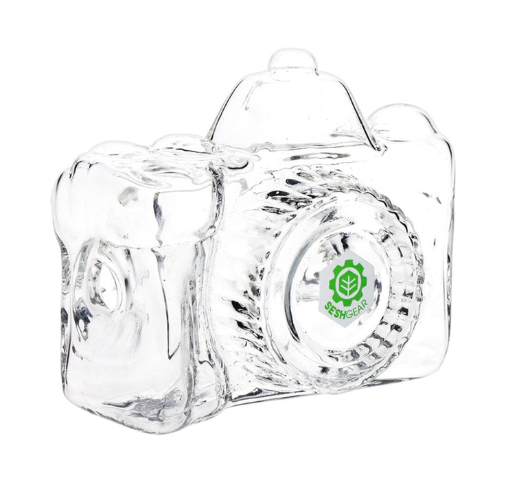 SeshGear Old School Camera Glass Hand Pipe | 3.75"