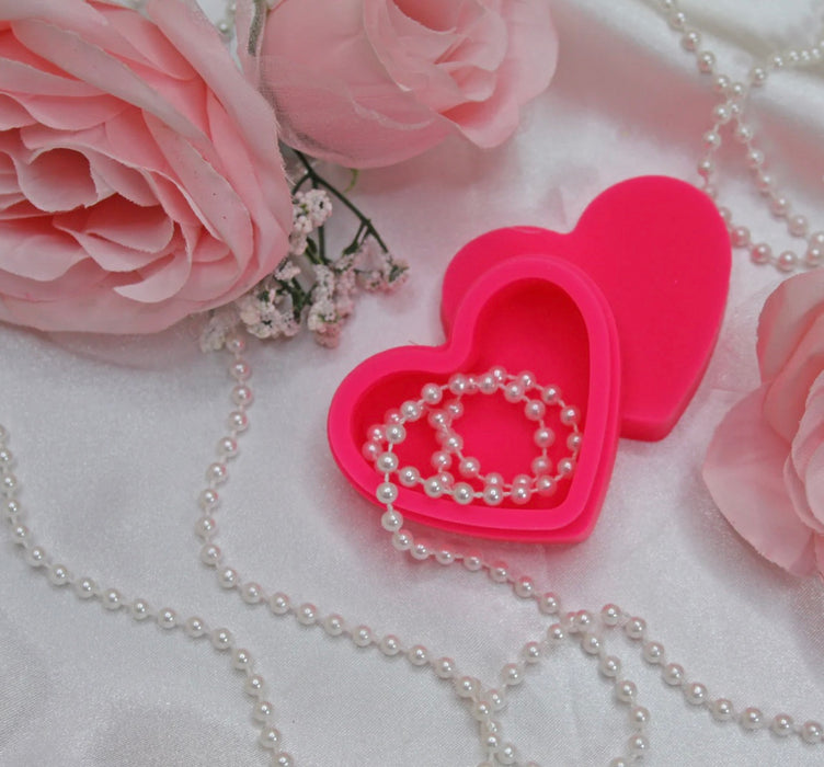 BURNING LOVE Heart Silicone Container - PINK