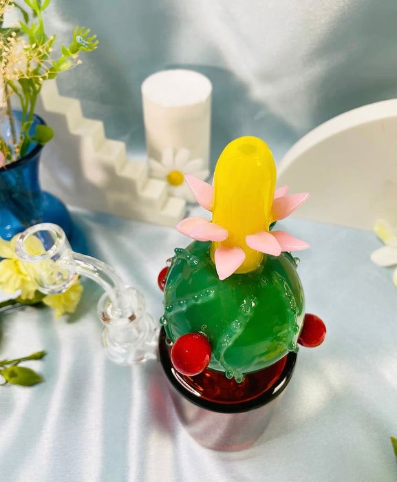 BURNING LOVE Cactus Flower Rig/Bong