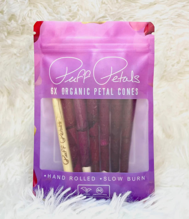 Puff Petals Organic Rose Petal Cones - EXPLORER (DARK PINK)