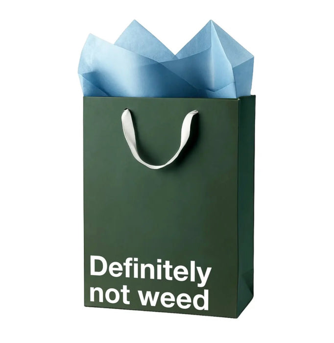 MilkToast Brands "Definitely Not Weed" Funny Stoner Gift Bag