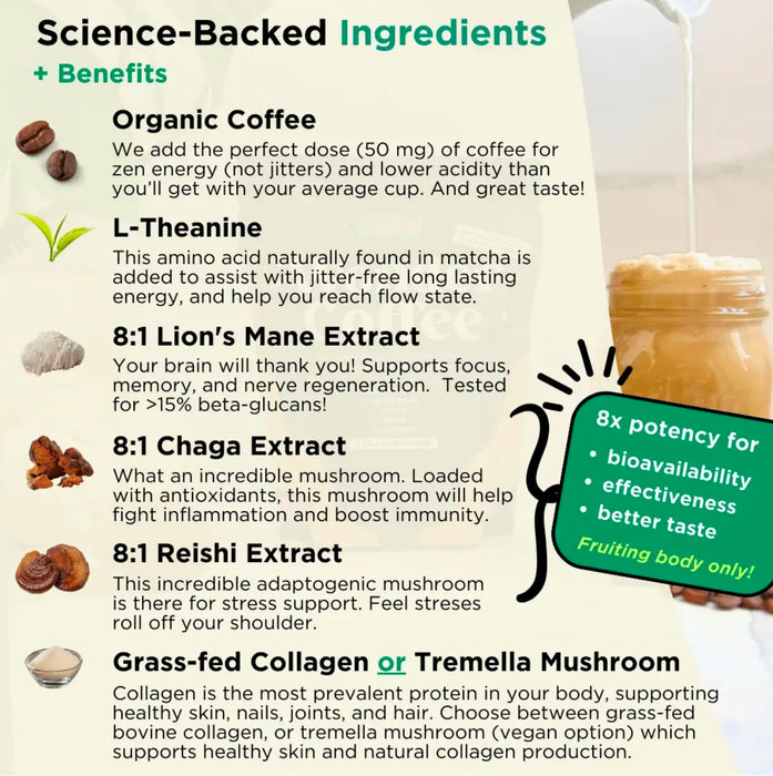 POW Wonder Coffee with collagen protein