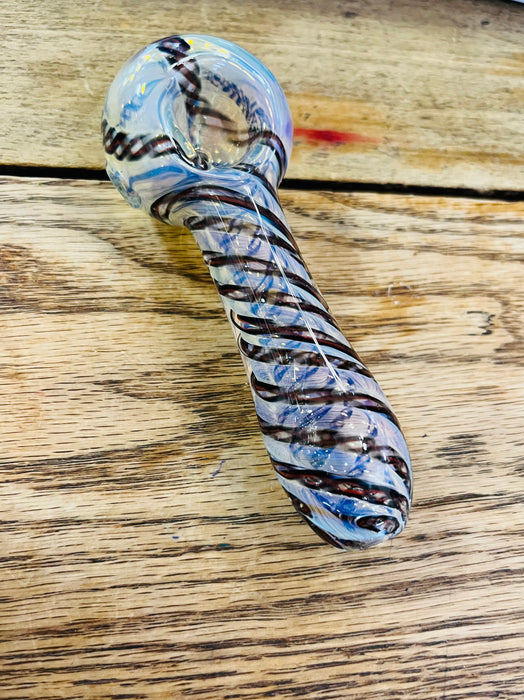 Simple Worked Spoon Pipe | 3.25"-3.5" | SWIRLS