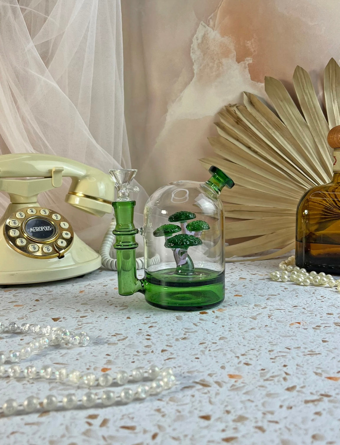 bonsai tree bong BURNING LOVE Bonsai Cloche Bong — Happy Buds Brooklyn