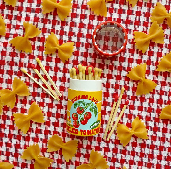 BURNING LOVE Canned Tomato Match Jar